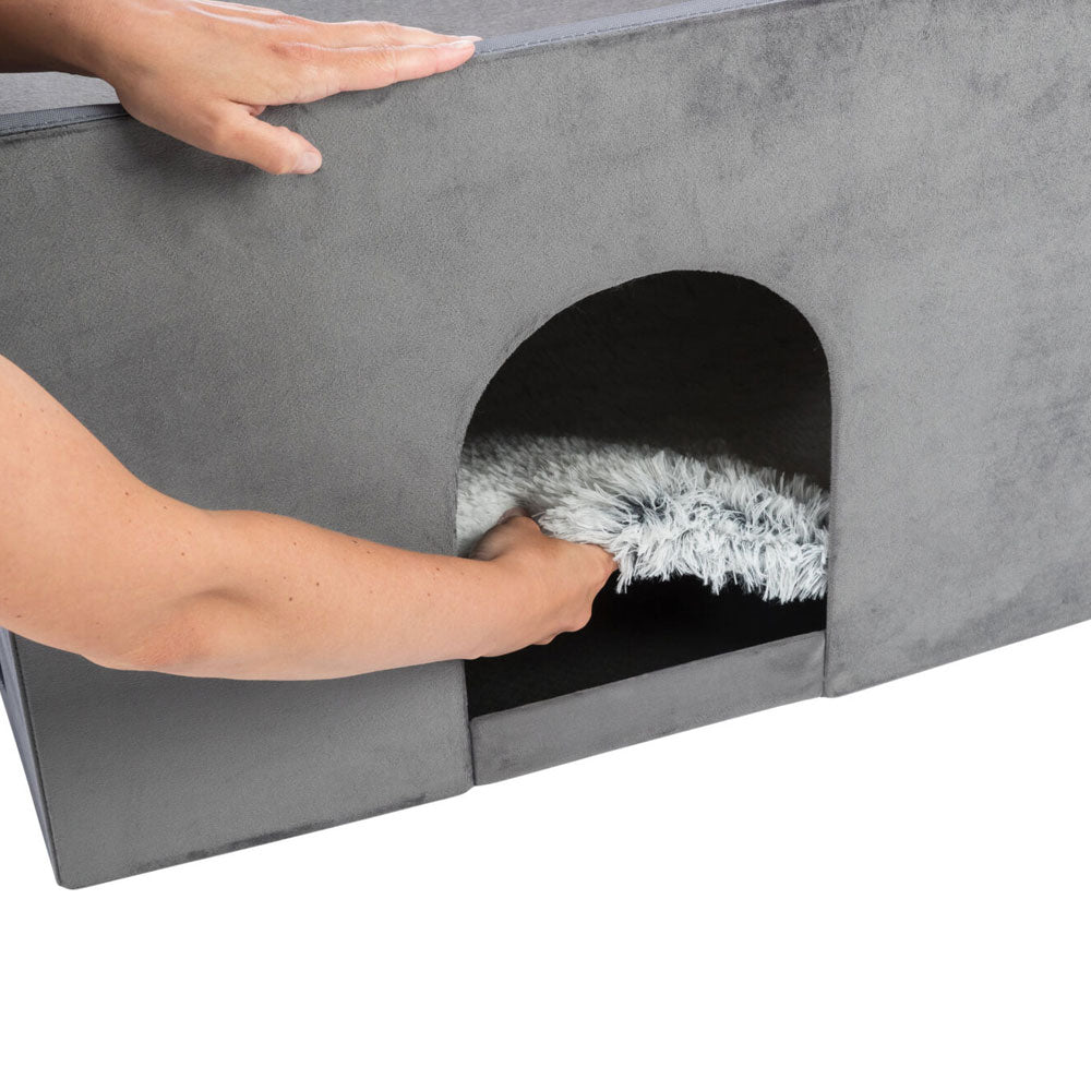 Hundehöhle mit Treppe
